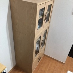 食器棚　小型　二連結の画像