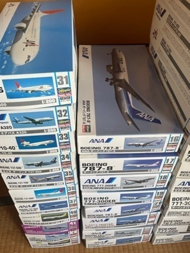 [大量まとめ断捨離]国内旅客機プラモデル　31箱＋おまけ5箱