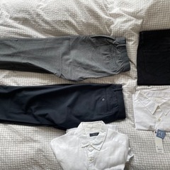 新品　GUシャツ　古着パンツ、シャツ　全6点