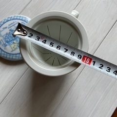 茶こし付きのマグカップの画像