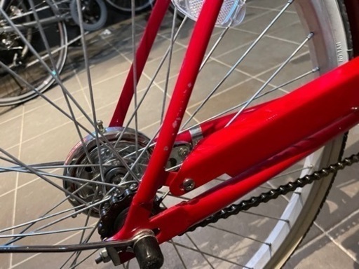 キッズ　自転車　ジュニア　24インチ　赤　アサヒサイクル