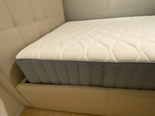 【美品】IKEA マットレス　ダブル　ヴォーグストランダ