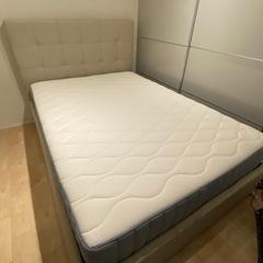 【美品】IKEA マットレス　ダブル　ヴォーグストランダ