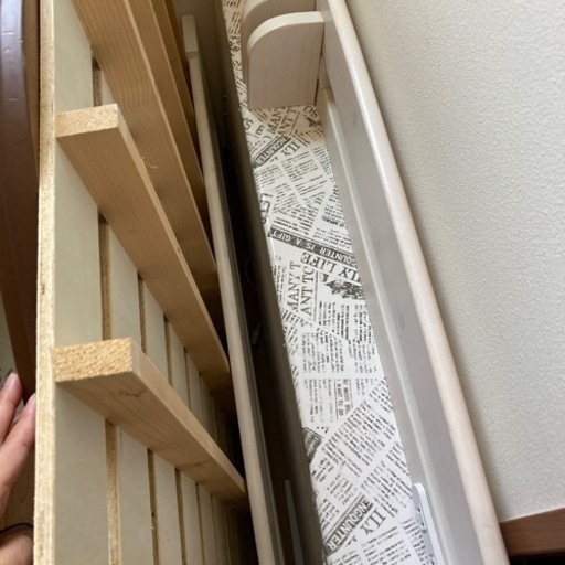 シングルベッド　白