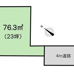 ◆仲介手数料無料◆建築条件無し売地◎川越市旭町◎川越駅徒歩21分...