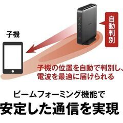 バッファロー WiFi 無線LAN ルーター IPv6対応の画像