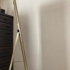 姿見　スリムアンティーク調スタンドミラーの画像