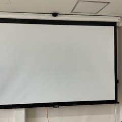 プロジェクタースクリーン　100inch　スプリングロール式　IS-S100VAW