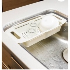 シンク用 伸縮水切りカゴ