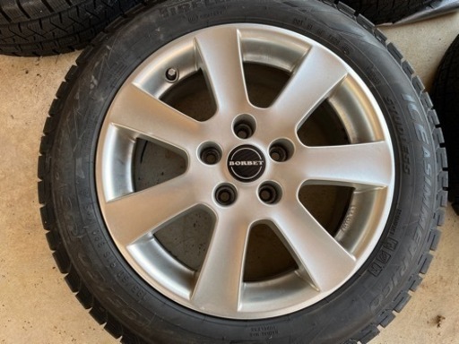 VW ゴルフなど　BORBET ピレリ　Ice Asimmetrico 195／60R16 4本