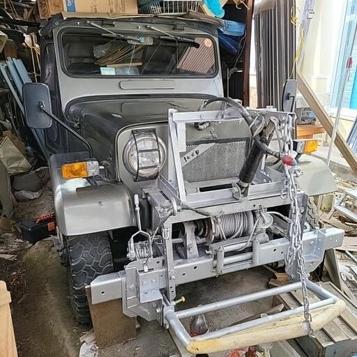 ❗ジープJ54❗S55年式❗油圧ハイド板❗PTOウィンチ付❗1発始動❗