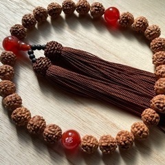 一本価格　男女兼用　全宗派共通　略式片手念珠　金剛菩提樹　佛文字入りの画像