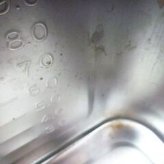 角型キッチンポット 目盛付き 表記約10.0ℓ ステンレス製 深型 容器 調味料入れ 厨房機器 キッチン用品 苫小牧西店の画像