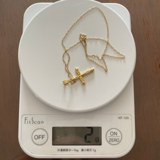 金ネックレス　k18 45㌢