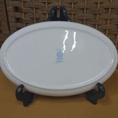 ミントン ハドンホール ブルー オーバルプレート 22×14cm トレイ MINTON 食器 皿 プレート 札幌市 白石区の画像