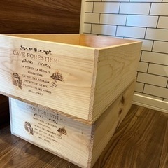 【本日or4/24引取り限定】木箱2個セット