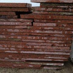 御影石 ニューインペリアルレッド 平板 建築資材 粗面仕上げの画像