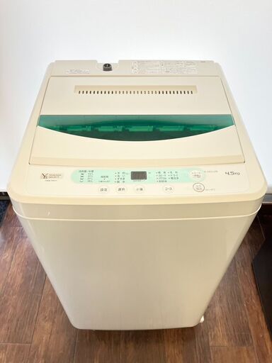 ヤマダ 4.5kg 縦型洗濯機 YWM-T45G1 2020年製