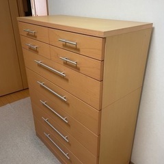 ナチュラル系洋服タンスの画像