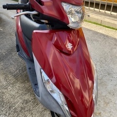スズキ　アドレス125  ヘルメット&リアボックス付の画像
