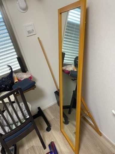 無印良品　天然木　全身鏡