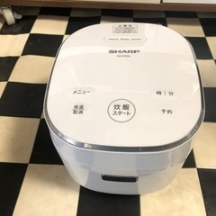 【リサイクルサービス八光】2019年製　シャープ　マイコン炊飯器 黒厚釜 3合炊き KS-CF05A-W