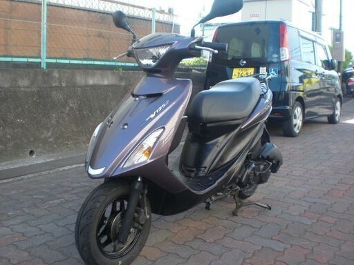 現車確認/購入前の試乗OK！2種 CF4MA アドレスV125S パープル 紫 走行約17000キロ 後タイヤ/バッテリー/ジェネレーター/グリップ等新品パーツ多数交換済み