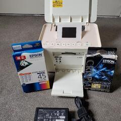 ハガキ写真プリンターEPSON　E-350P(一部アダプター不足)