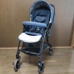 【定価5.5万円/21年購入】ピジョン A型ベビーカー 純正レインカバー付の画像