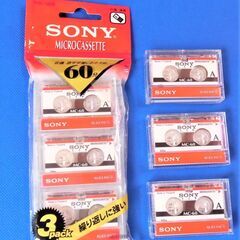 ソニー製、マイクロカセットレコーダー用カセットテープ　未使用品　６本の画像