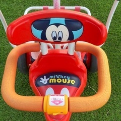 人気！idesポップンカーゴ三輪車ミッキーマウスの画像