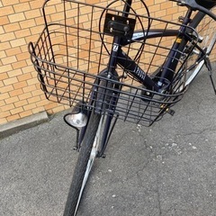 自転車　26インチ　紺色　6段変速　【中古】の画像