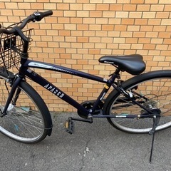 自転車　26インチ　紺色　6段変速　【中古】の画像