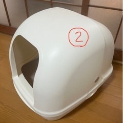 【お譲り先決まりました】猫用　システムトイレ　本体　砂　シートの画像