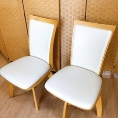【引取】2脚 ダイニングチェア 回転椅子 イス