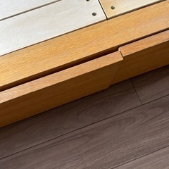 無印良品 収納付きセミダブルベッド