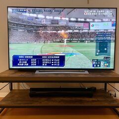 【美品３つセット】50インチ4Kテレビ、テレビ台、ウーファー