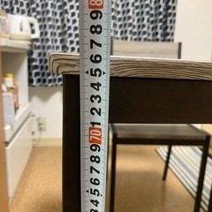 【商談成立】2人用ダイニングテーブルセット 4/27までに来れる方の画像