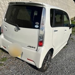 値下げ　車検付 MOVE  ムーブ　LA100S カスタムX  パールホワイト　プッシュスタートの画像