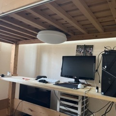 ロフトベッドデスク一体型