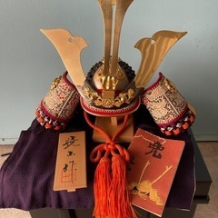 暁山作　兜　五月人形
