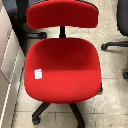 ワークチェアー　布　レッド