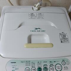 【お引取り者決定】東芝　洗濯機　4.2kg AW-304(W) 2009年製の画像