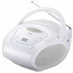 TDK CDラジオ ホワイト 