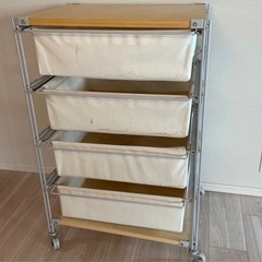 スチールユニット シェルフ帆布バスケットセット 幅56cmタイプ 無印良品