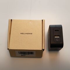【即日・手渡し可】　PD 充電器 wellwerks 65W Type C 急速充電器 ACアダプター USB-C +USB-A充電器 GaN 窒化ガリウム2ポート/PD対応/折りたたみ式/PSE認証済 iSmart搭載 iPhone MacBook ノートパソコン Switchなど対応 ブラックの画像
