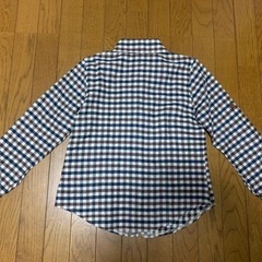 チェックシャツ(こげ茶、紺、白)の画像
