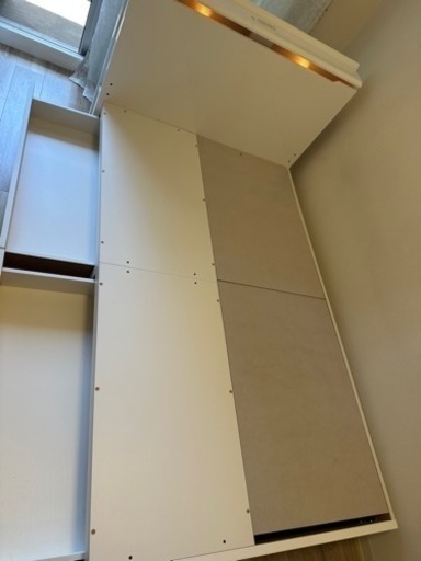 ニトリ　セミダブル　ベッドフレーム　ホワイト　美品