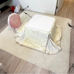 【4/27のお受け渡しのみ】小さめこたつ+布団セット
