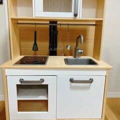 【玩具】IKEA　キッチン/キッチンツール、切れる食材付き/おままごと
